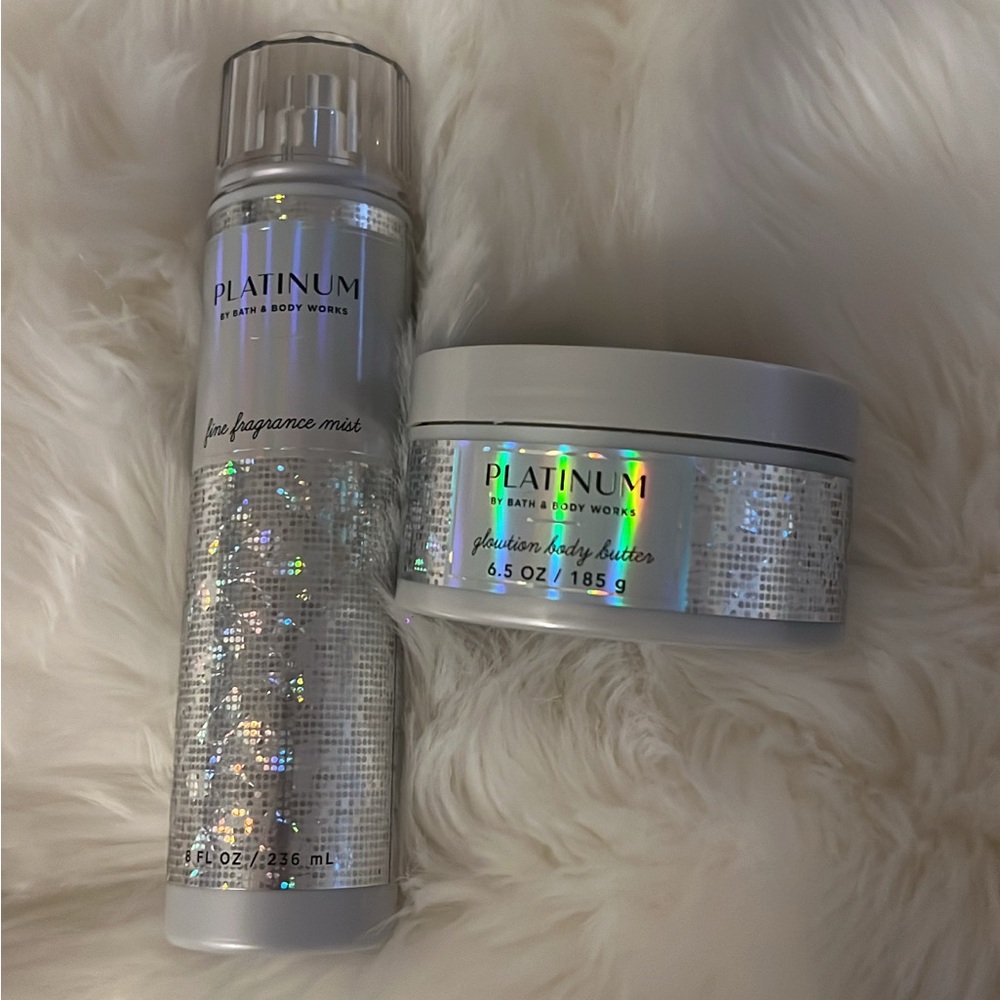 Bath & Body Works Platinum Silver Fragrance and Body Butter